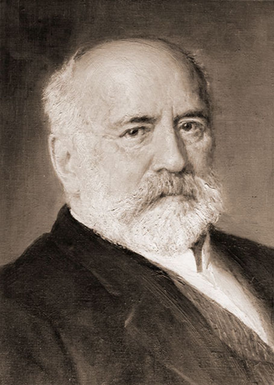 Schwarz-weiß Bild Heinrich von Buz  Unternehmens-Chefs  von M.AN. aus dem Jahre 1898.