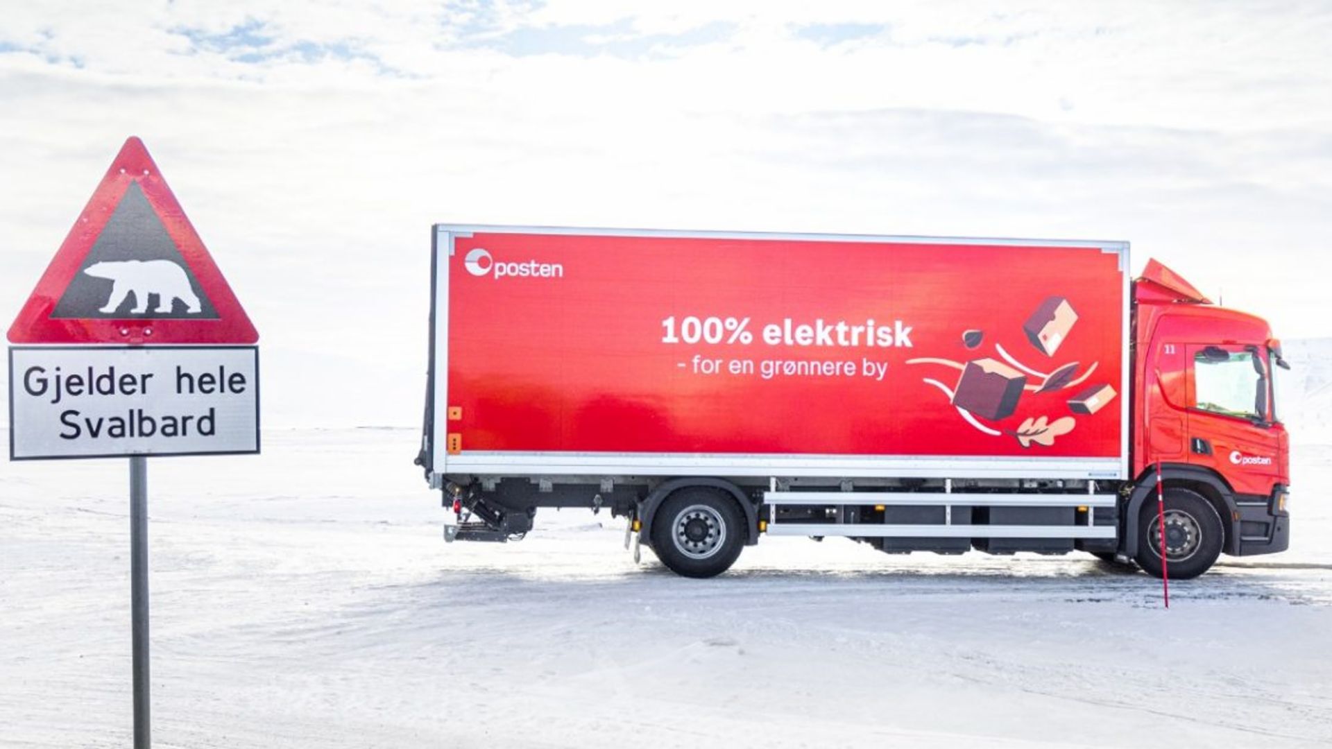 Der nördlichste elektrische Scania-Lkw der Welt