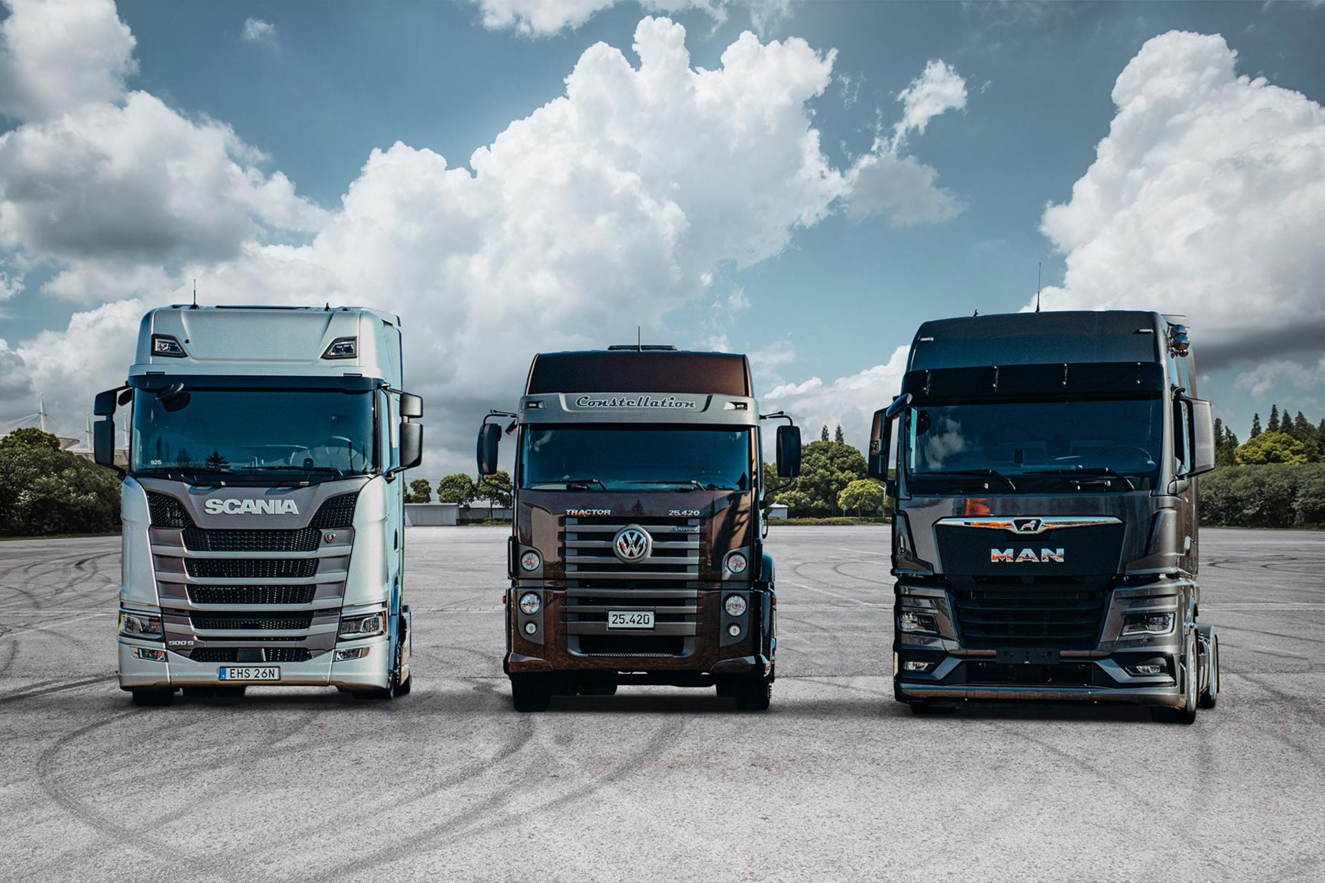 Trucks von Scania, VW CAMINHÕES E ÔNIBUS und MAN
                 