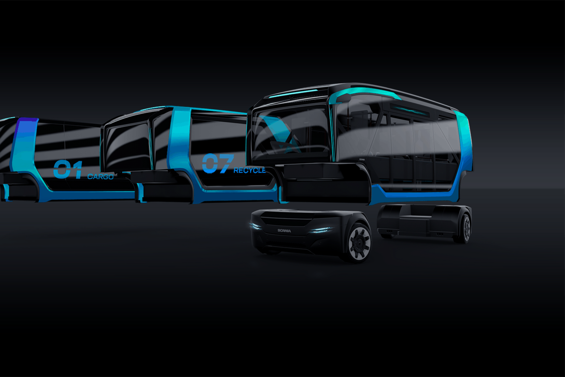 Scania’s new battery electric self-driving urban concept vehicle