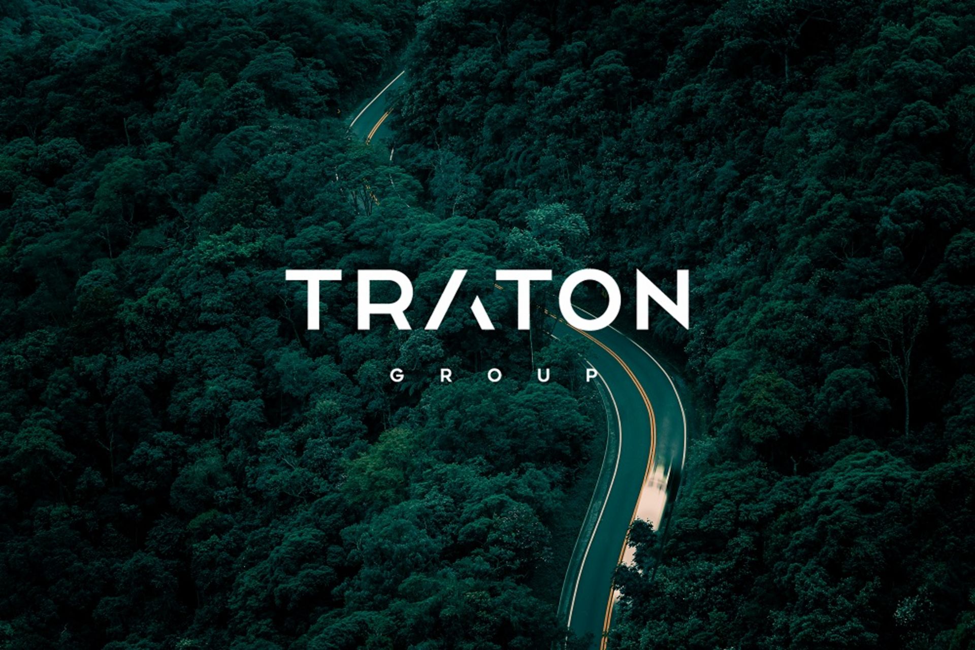 TRATON Logo mit Hintergrund