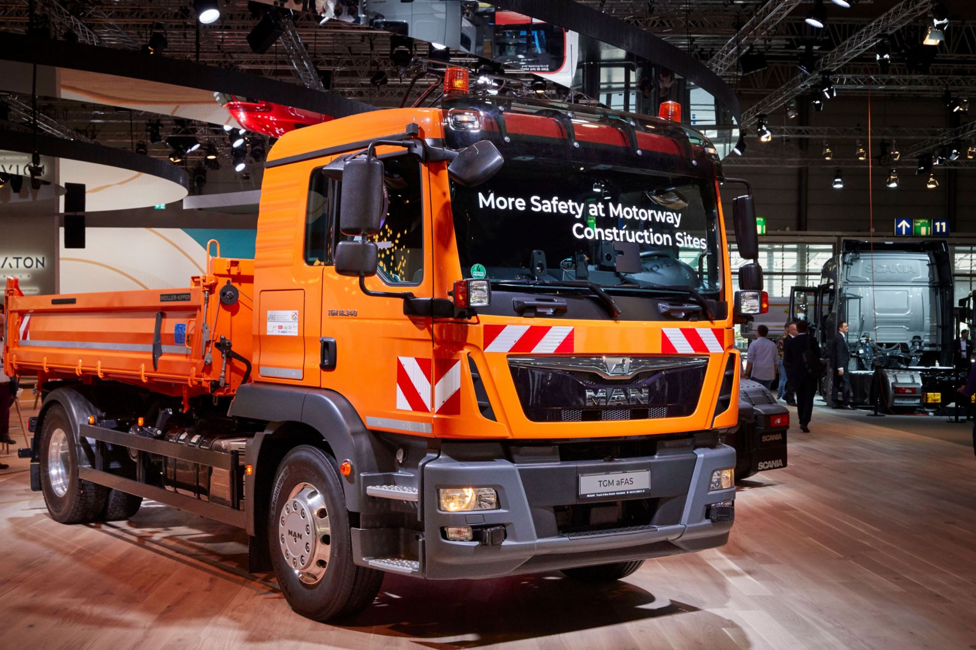 MAN’s autonomous and unmanned safety vehicle aFAS at the IAA 2018