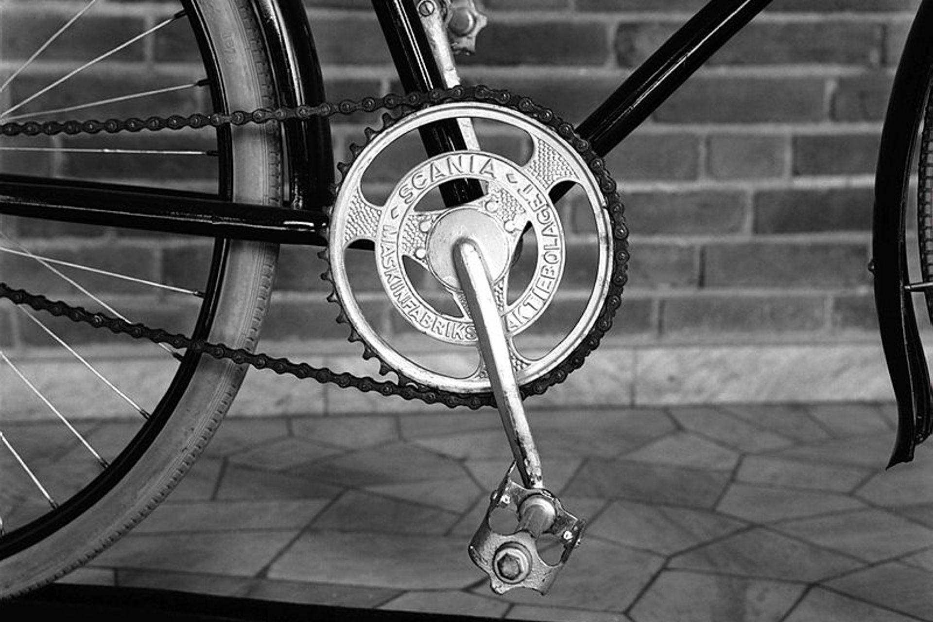 Detail of a Scania bicycle 1901-1910