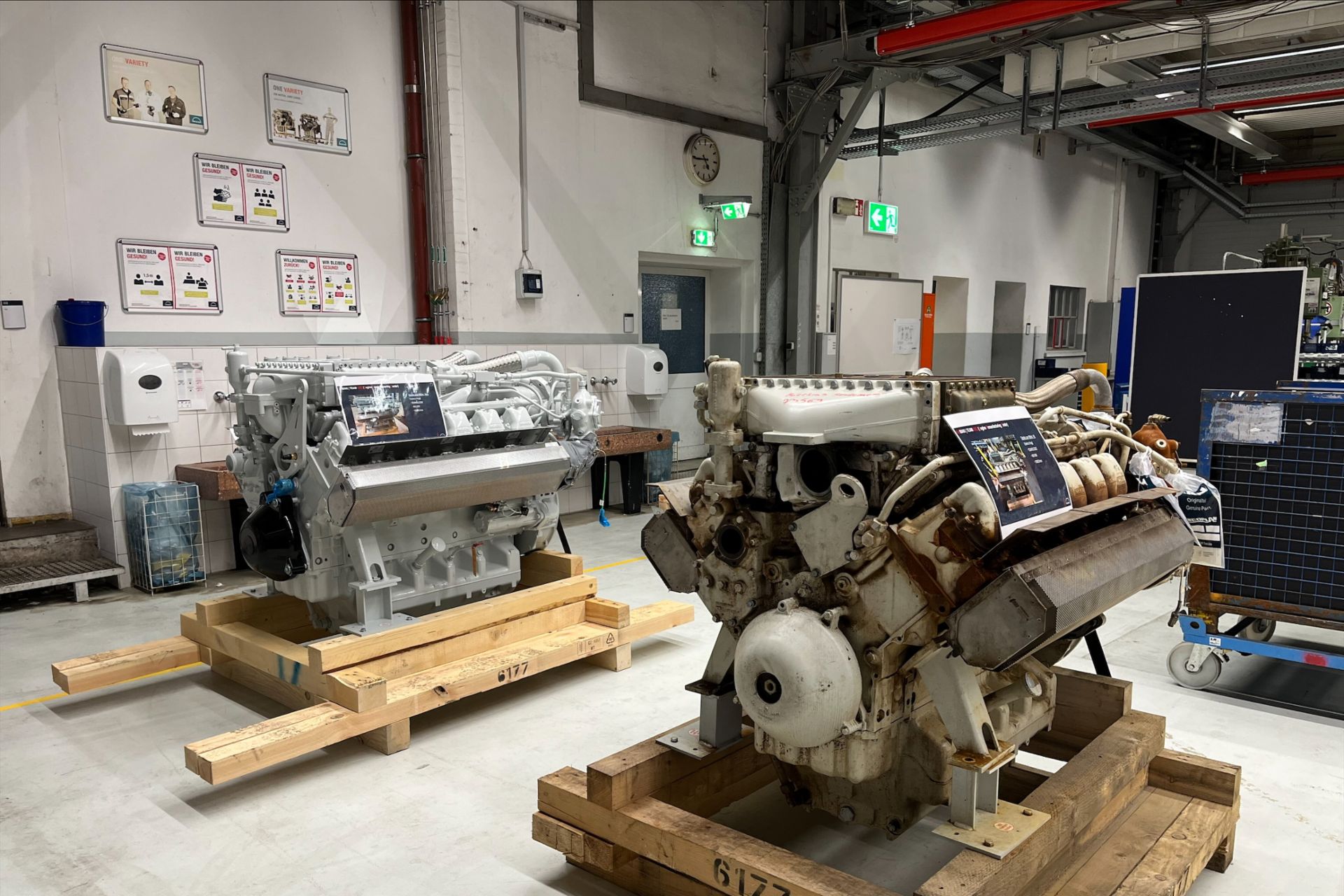 Remanufactured Engine Components at MAN Facility 