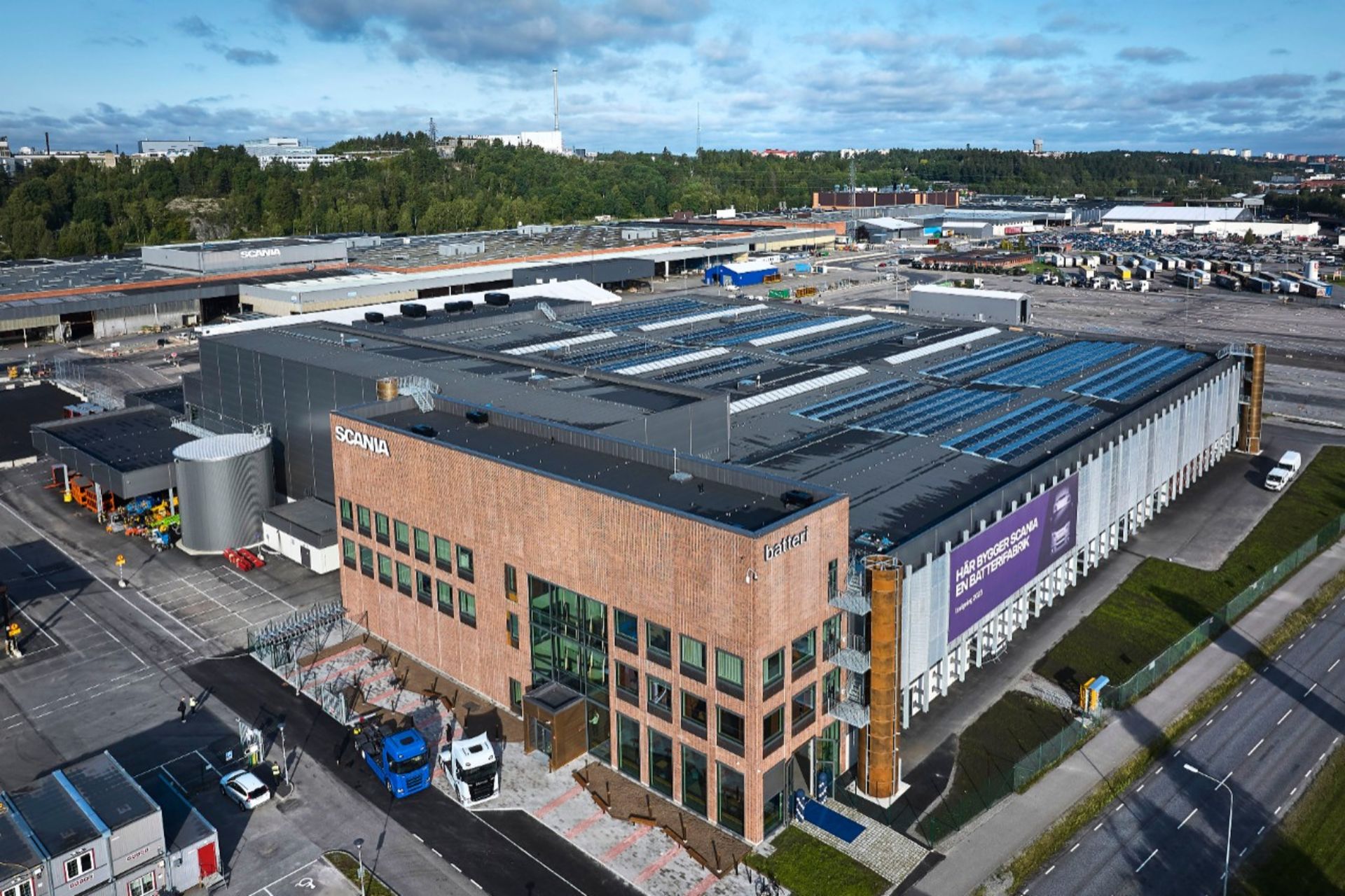 Scania's battery assembly plant in Södertälje, Sweden.