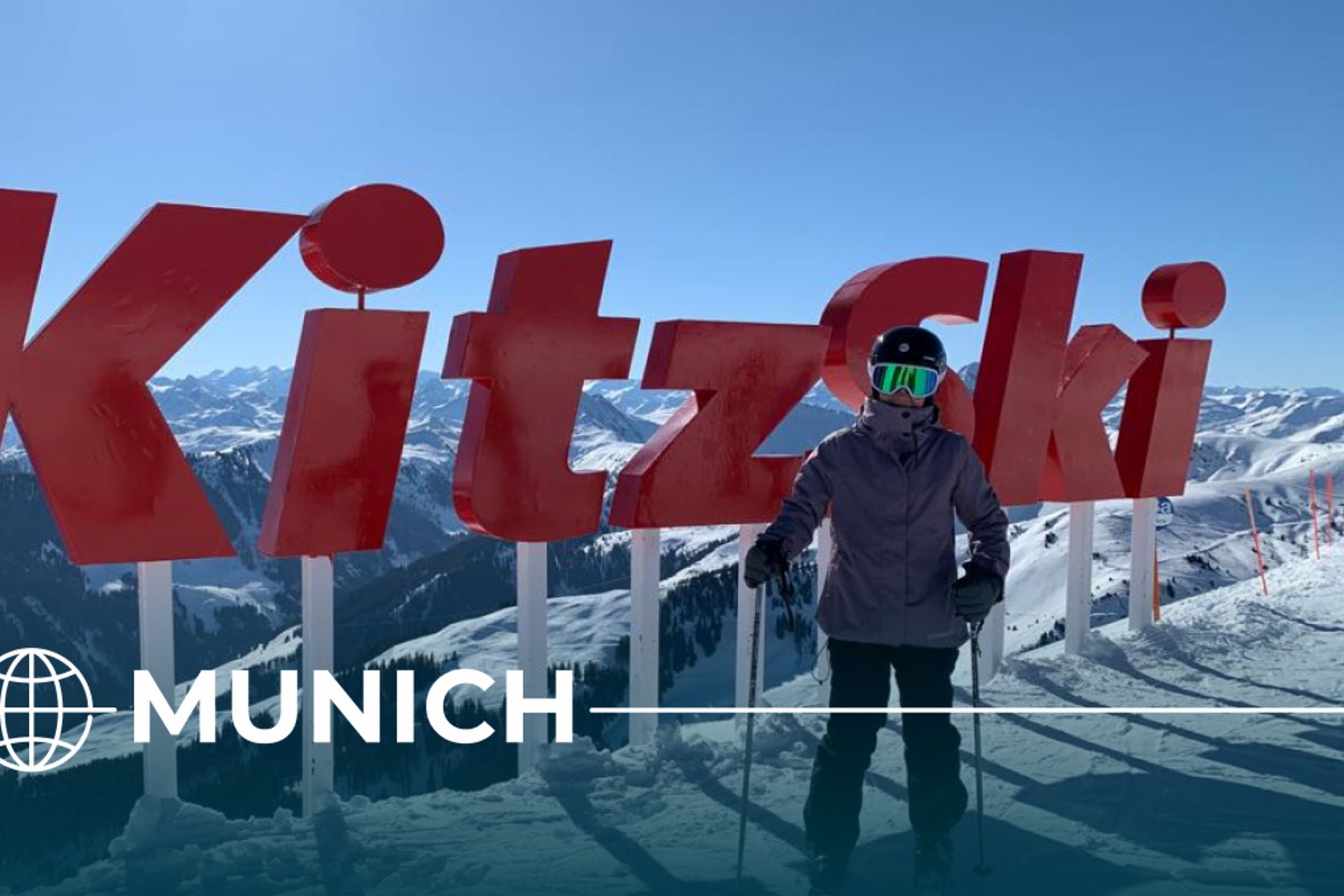 Trip to the Kitzbühel Alps: Darcy is back on skis for the first time in 25 years. The KitzSki ski area is located in Austria between Kitzbüheler Horn and Hahnenkamm at an altitude of between 800 and 2,000 meters and is about 125 kilometers from Munich.