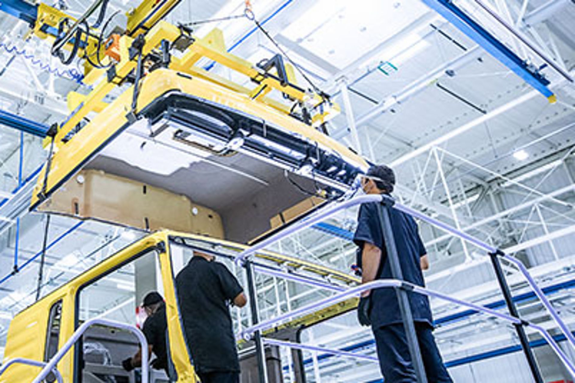 The TRATON brand Volkswagen Caminhões e Ônibus (VWCO) is building the Meteor truck series in a completely new digital manufacturing facility at the plant in Resende, Brazil. 
                 